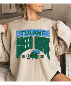 Vintage NCAA Tulane Green Wave EST 1893 Sweatshirt, Tulane Football 2023 Shirt, Tulane University, College, Unisex Shirt Crewneck Hoodie