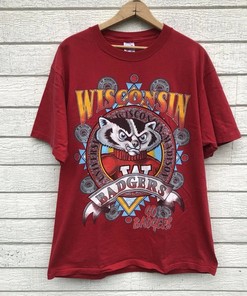 Vintage NCAA Wisconsin Badgers Mascot Sweatshirt, University of Wisconsin–Madison, Collegiate Shirt