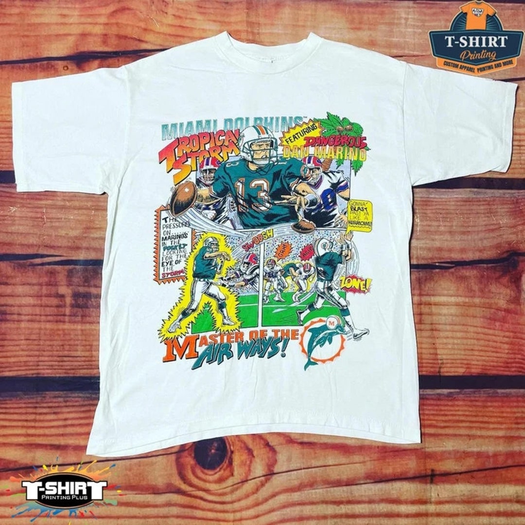 Vintage NFL Dan Marino Miami Dolphins Comic Series T-Shirt, Dan Marino Shirt, Miami Dolphins Shirt, Unisex Shirt