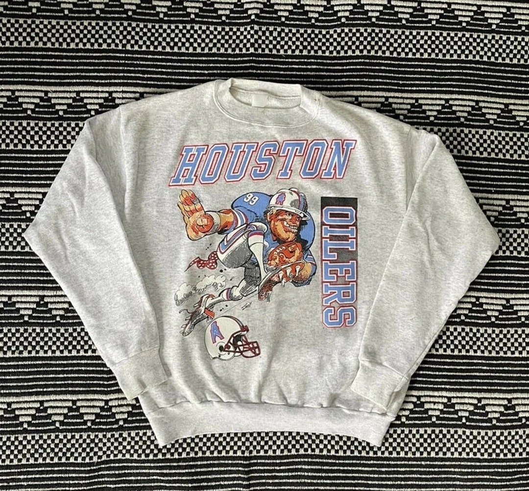 Vintage NFL Houston Oilers Cartoon Sweatshirt, Houston Oilers Shirt, Tennessee Titans Shirt, Unisex Shirt Sweatshirt