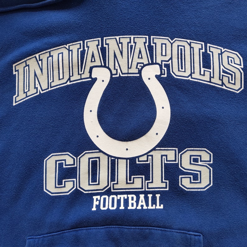 Vintage NFL Indianapolis Colts Hoodie Colts Sweatshirt Colts Pullover, Shirt Gifts For Fans - Image 2