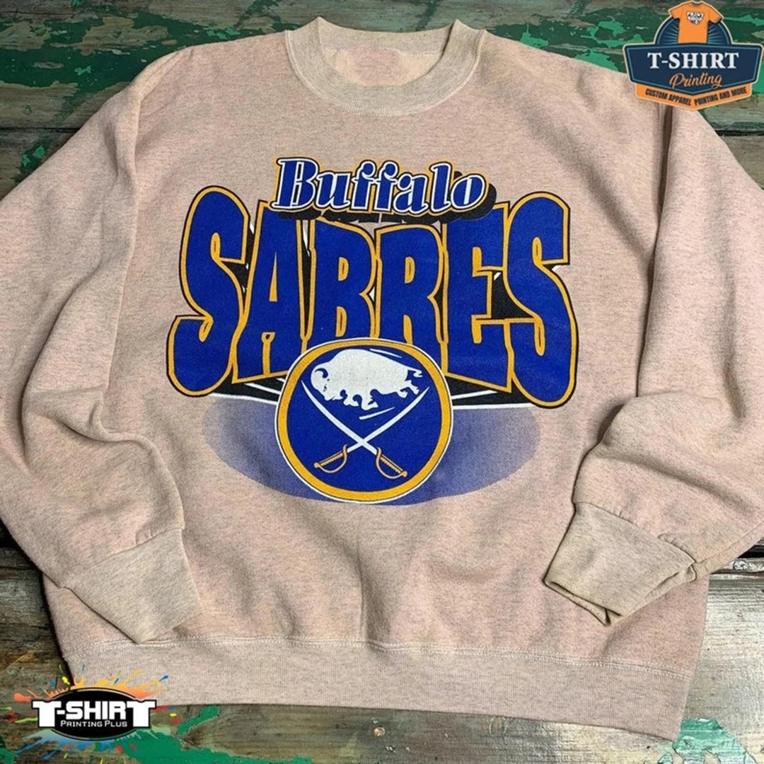 Vintage NHL Buffalo Sabres Big Logo Sweatshirt, Buffalo Sabres Shirt, Ice Hockey Shirt, Unisex Shirt