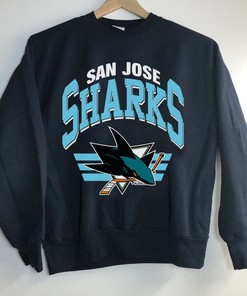Vintage NHL San Jose Sharks Sweatshirt, San Jose Sharks Hockey Shirt, Unisex Shirt Sweater Hoodie