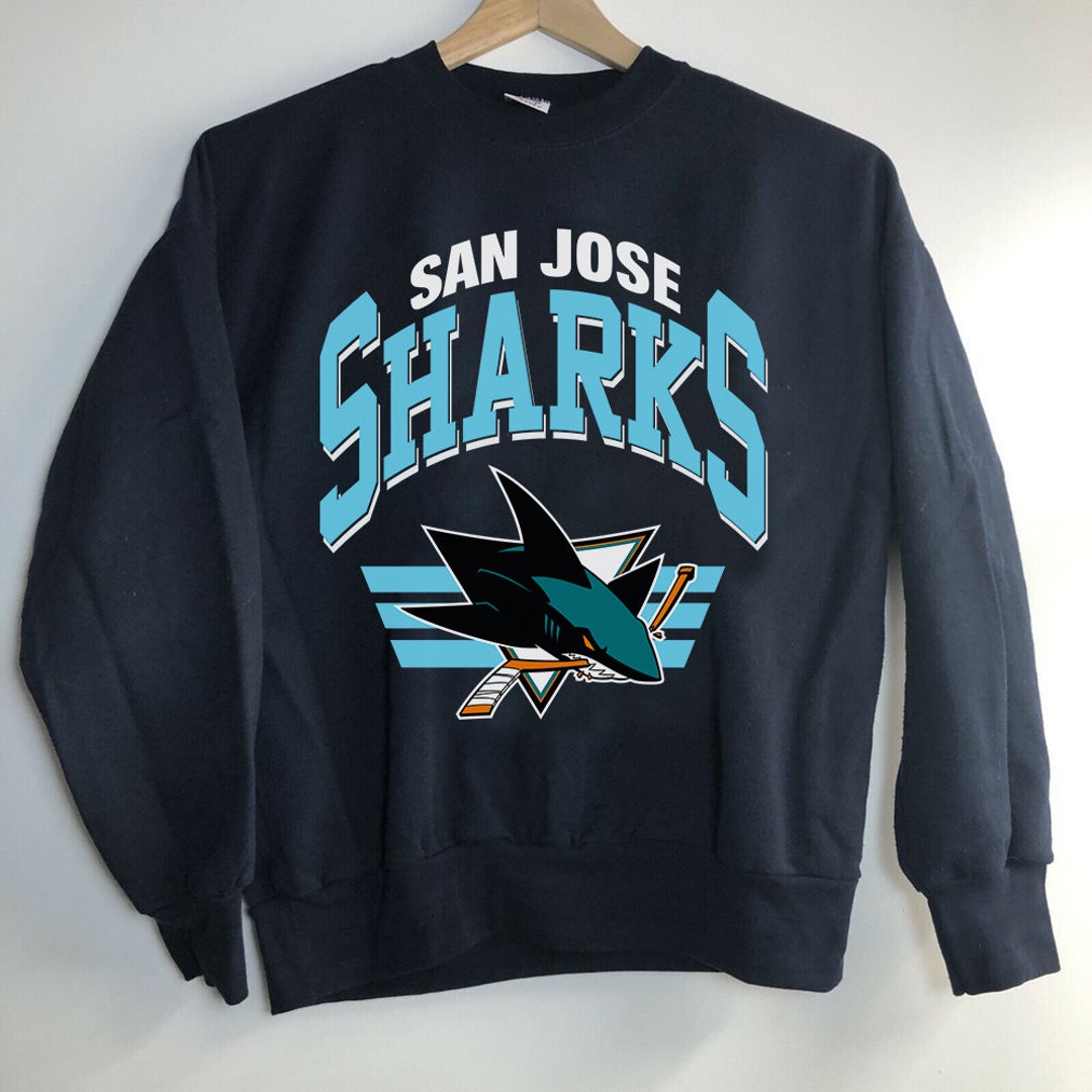 Vintage NHL San Jose Sharks Sweatshirt, San Jose Sharks Hockey Shirt, Unisex Shirt Sweater Hoodie