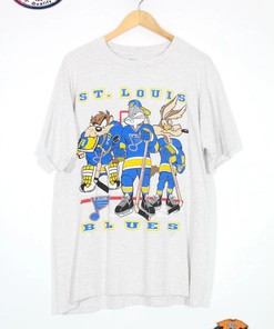 Vintage NHL St. Louis Blues Looney Tunes T-Shirt, St. Louis Blues Shirt, Ice Hockey Shirt, Unisex Shirt Sweatshirt