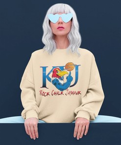 Vintage Ncaa Kansas Jayhawks Rock Chalk Jayhawk Shirt, University Of Kansas Shirt, College Shirt, Vintage 90S Shirt