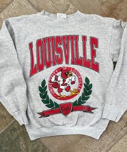Vintage Ncaa Louisville Cardinals College Sweatshirt, College Vintage Shirt, Ncaa Shirt, Vintage Shirt