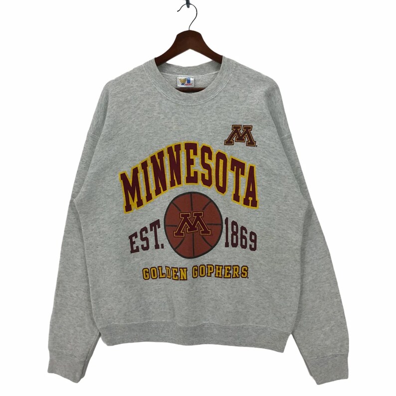 Vintage Ncaa Minnesota Golden Gophers Sweatshirt, University Of Minnesota Shirt Gifts For Ncaa Fans