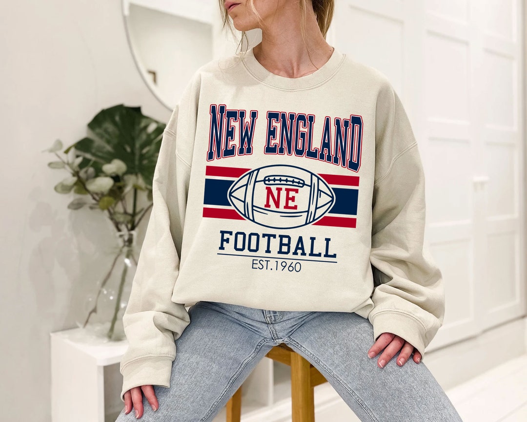 Vintage New England Football Sweatshirt, AFC Fan Shirt, NFL Shirt