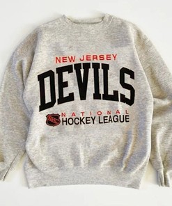 Vintage New Jersey Devils Sweatshirt, NJ Hockey Shirt, Ice Hockey Tee, National Hockey Leaguage, Unisex Shirt Crewneck Hoodie