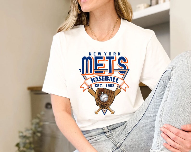 Vintage New York Baseball Shirt, New York MLB Shirt, Baseball Fan Gifts, New York Fan Shirt - Image 3