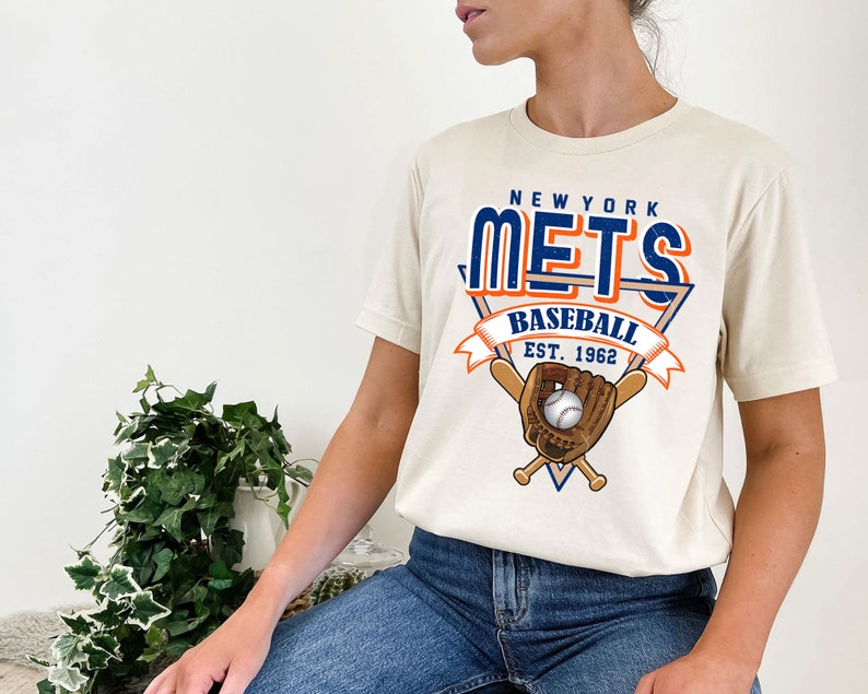 Vintage New York Baseball Shirt, New York MLB Shirt, Baseball Fan Gifts, New York Fan Shirt - Image 4