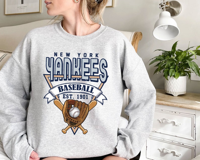 Vintage New York Baseball Shirt, New York MLB Shirt, New York Fan Shirt Hoodie Sweatshirt - Image 2