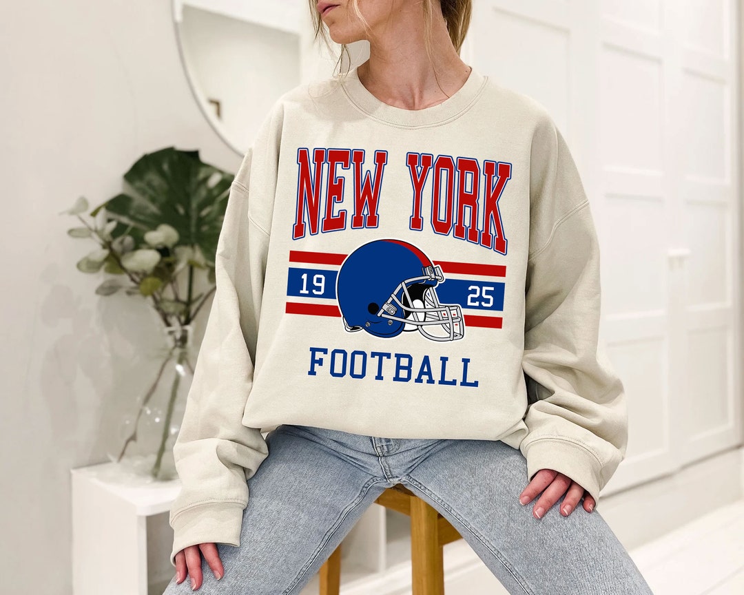 Vintage New York Football Sweatshirt, Retro New York Football Shirt for NFL Fans