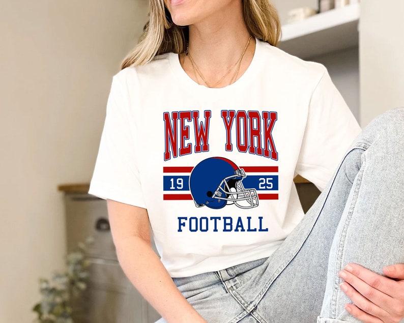 Vintage New York Football Sweatshirt, Retro New York Football Shirt for NFL Fans - Image 3