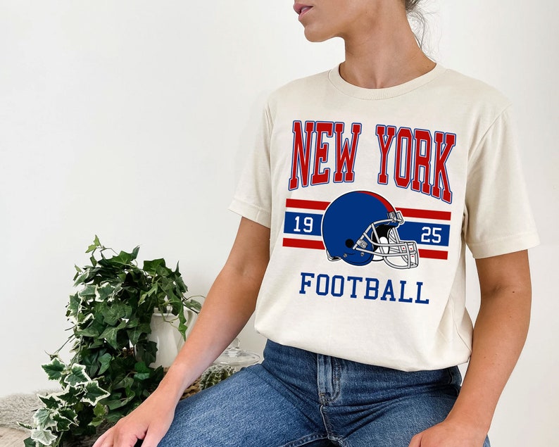 Vintage New York Football Sweatshirt, Retro New York Football Shirt for NFL Fans - Image 4