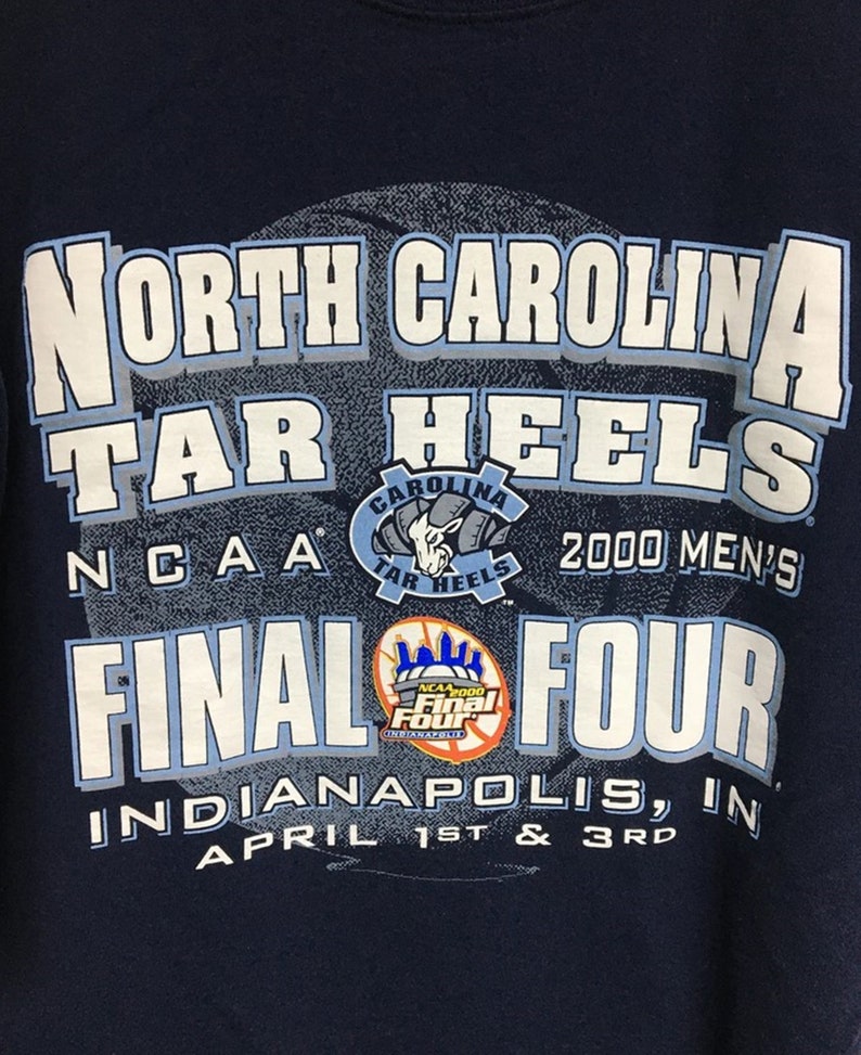 Vintage North Carolina Tar Heels Final Four Basketball Shirt, North Carolina Sweatshirt, Vintage 90 Shirts Gift - Image 2