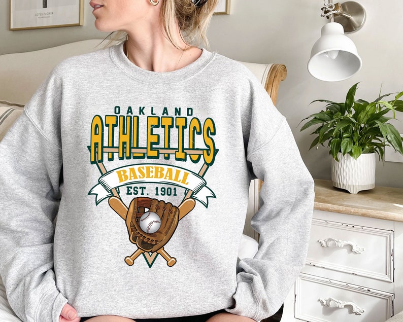 Vintage Oakland Baseball Shirt, Oakland MLB Shirt, Baseball Fan Gifts, Oakland Fan Shirt - Image 2