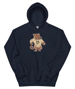 Vintage Penn State Hoodie Sweatshirt Sport Shirt - Mid Century Nittany Lions Art