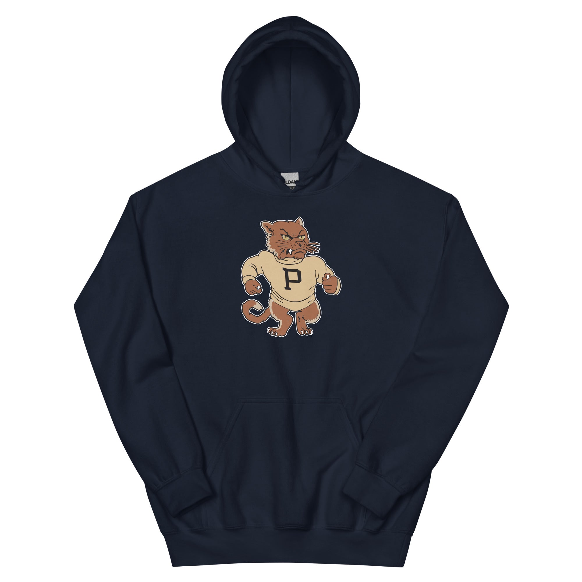 Vintage Penn State Hoodie Sweatshirt Sport Shirt - Mid Century Nittany Lions Art