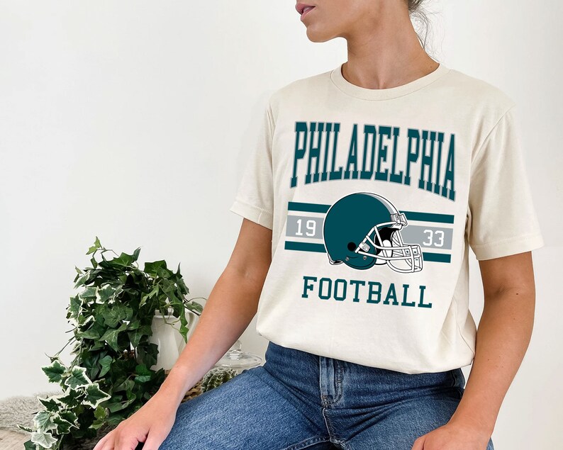 Vintage Philadelphia Football Sweatshirt, Retro Philadelphia Football Shirt for NFL Fans - Image 4
