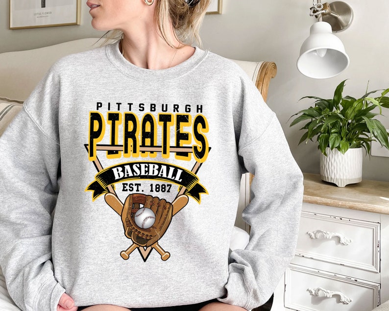 Vintage Pittsburgh Baseball Shirt, Pittsburgh MLB Shirt, Baseball Fan Gifts, Pittsburgh Fan Shirt - Image 2