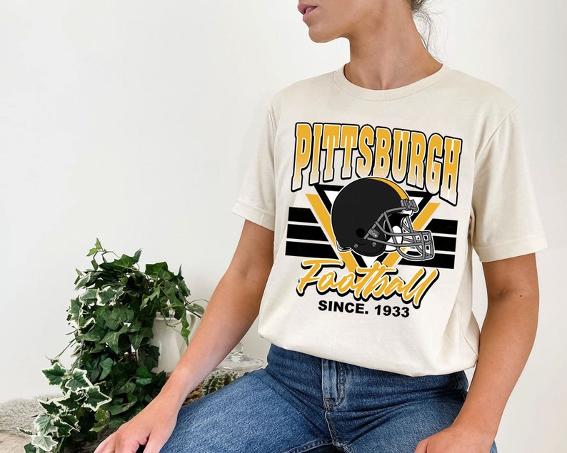 Vintage Pittsburgh Football Sweatshirt Hoodie Shirt Gifts for NFL Fans - Image 4