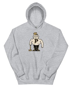 Vintage Purdue Hoodie Sweatshirt Sport Shirt - 1950 Boilermakers Art