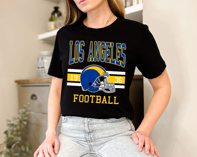 Vintage Retro Los Angeles Football Crewneck Unisex Sweatshirt Hoodie Shirt - Image 4