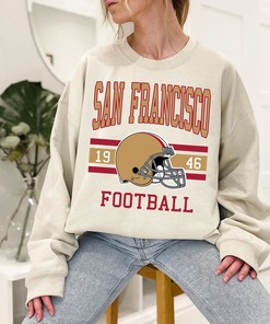 Vintage Retro San Francisco Football Sweatshirt Hoodie Shirt Gifts for NFL Fans