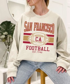 Vintage San Francisco Football Sweatshirt, Retro San Francisco Football Shirt for NFL Fans