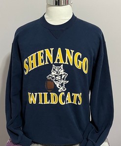 Vintage Shenango Wildcats Pennsylvania Highschool Sports 1980s Russell Athletic Sweatshirt