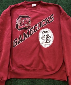 Vintage South Carolina Gamecocks Hanes Activewear Garnet, Usc Hoodie Gifts For Ncaa Fans, South Carolina University