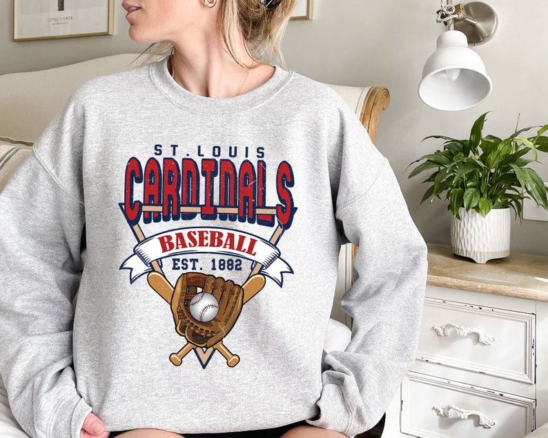 Vintage St. Louis Baseball Shirt, St. Louis MLB Shirt, Baseball Fan Gifts, St. Louis Fan Shirt - Image 2