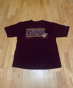 Vintage Start University Of Minnesota Golden Gophers Goldy Shirt Full Size, Football Lover Gifts