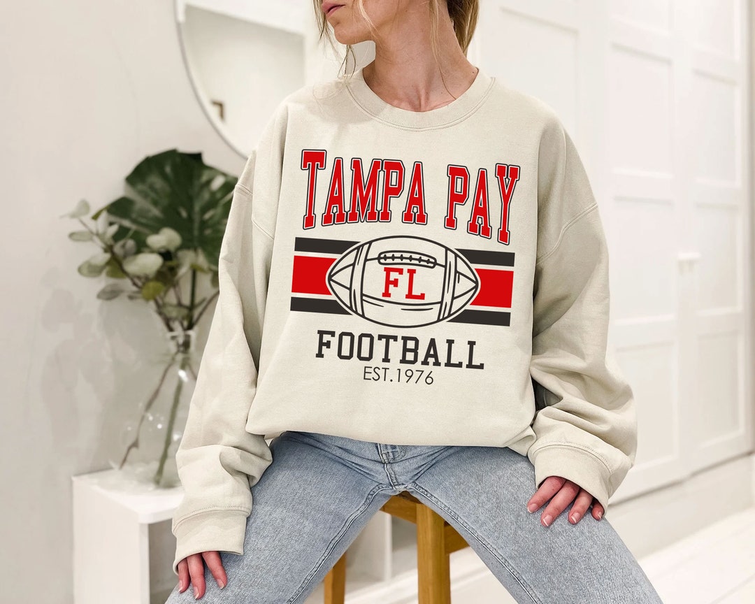 Vintage Tampa Bay Football Sweatshirt, Retro Tampa Bay Football Shirt for NFL Fans