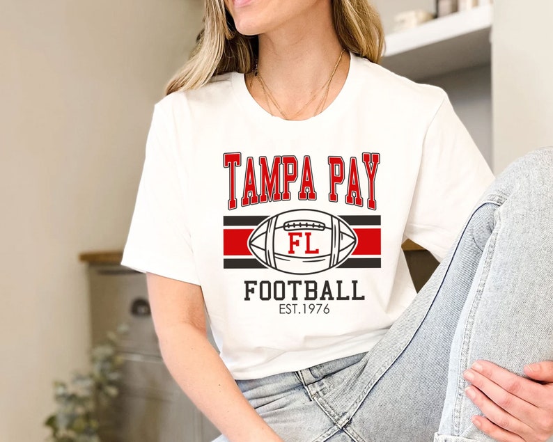 Vintage Tampa Bay Football Sweatshirt, Retro Tampa Bay Football Shirt for NFL Fans - Image 3