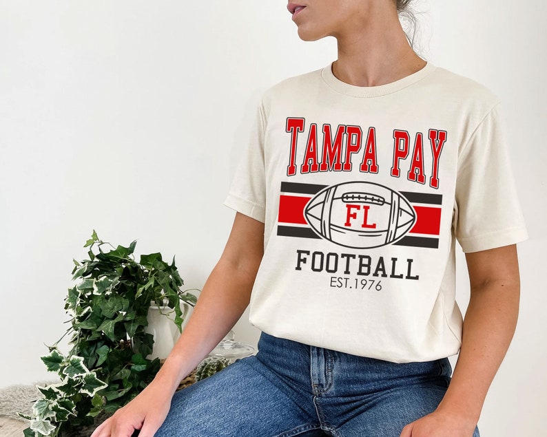 Vintage Tampa Bay Football Sweatshirt, Retro Tampa Bay Football Shirt for NFL Fans - Image 4