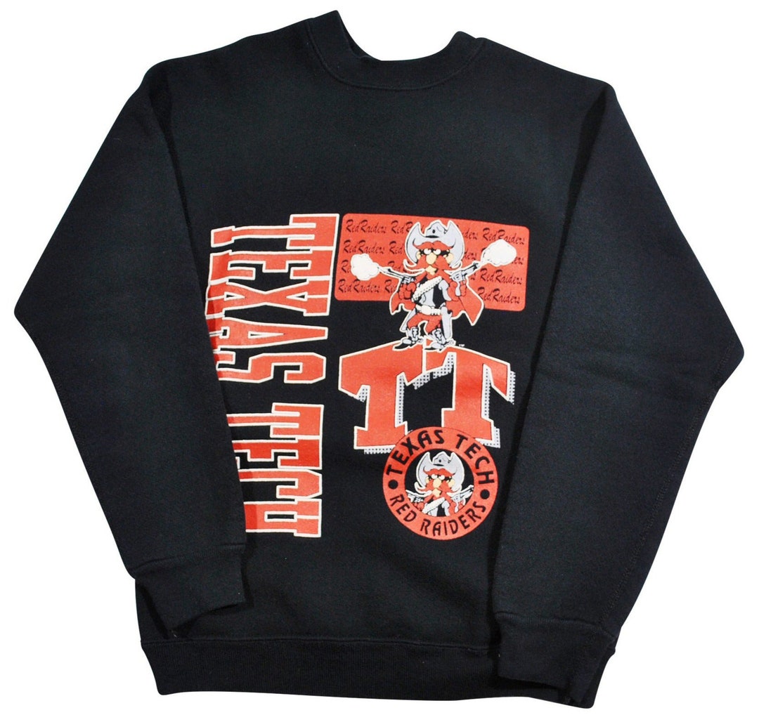 Vintage Texas Tech Red Raiders Logo Sweatshirt, Texas Football Shirt, Unisex Shirt Crewneck Hoodie