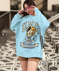 Vintage UNC Tar Heels Mascot Hoodie Shirt Gifts for NCAA Fans