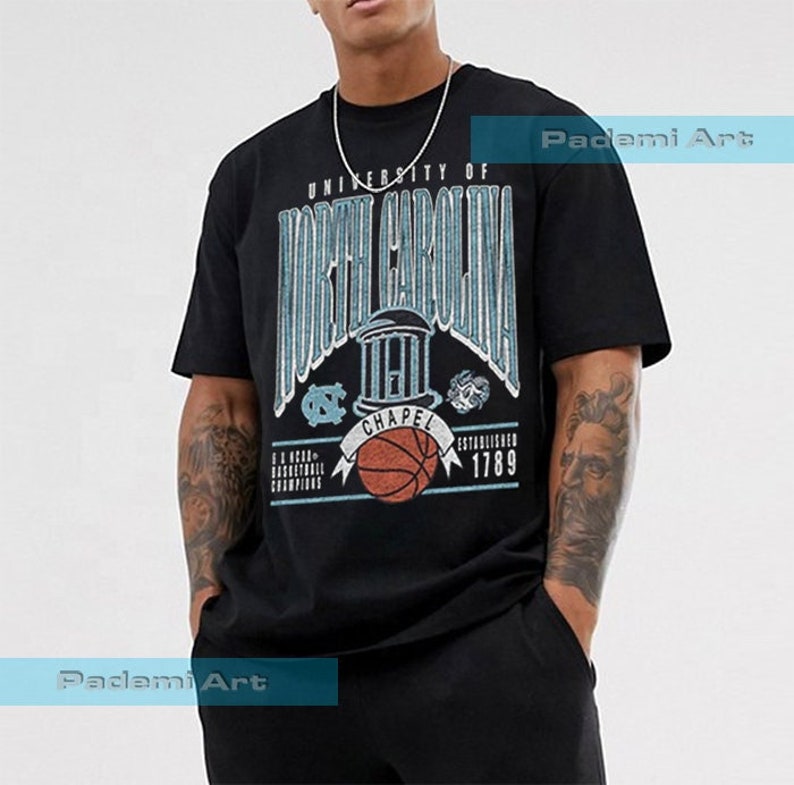 Vintage Unc Chapel Hill Shirt, University Of North Carolina Shirt, Ncaa Basketball Champions, College Student Unisex - Image 2
