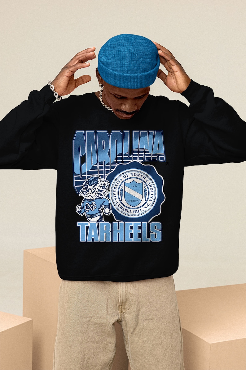 Vintage Unc Tar Heels Flintstone Shirt, Ncaa Unc Tar Heels Shirt, North Carolina Tar Heels Shirt, Unisex Shirt - Image 4