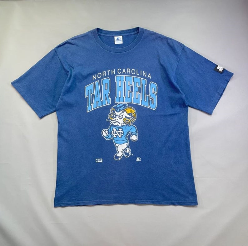 Vintage Unc Tar Heels Mascot Logo Shirt, Ncaa Unc Tar Heels Hoodie, Vintage 90S University Of North Carolina Sweatshirt