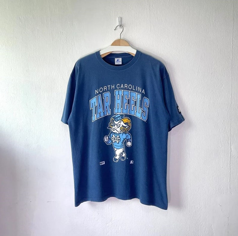 Vintage Unc Tar Heels Mascot Logo Shirt, Ncaa Unc Tar Heels Hoodie, Vintage 90S University Of North Carolina Sweatshirt - Image 2