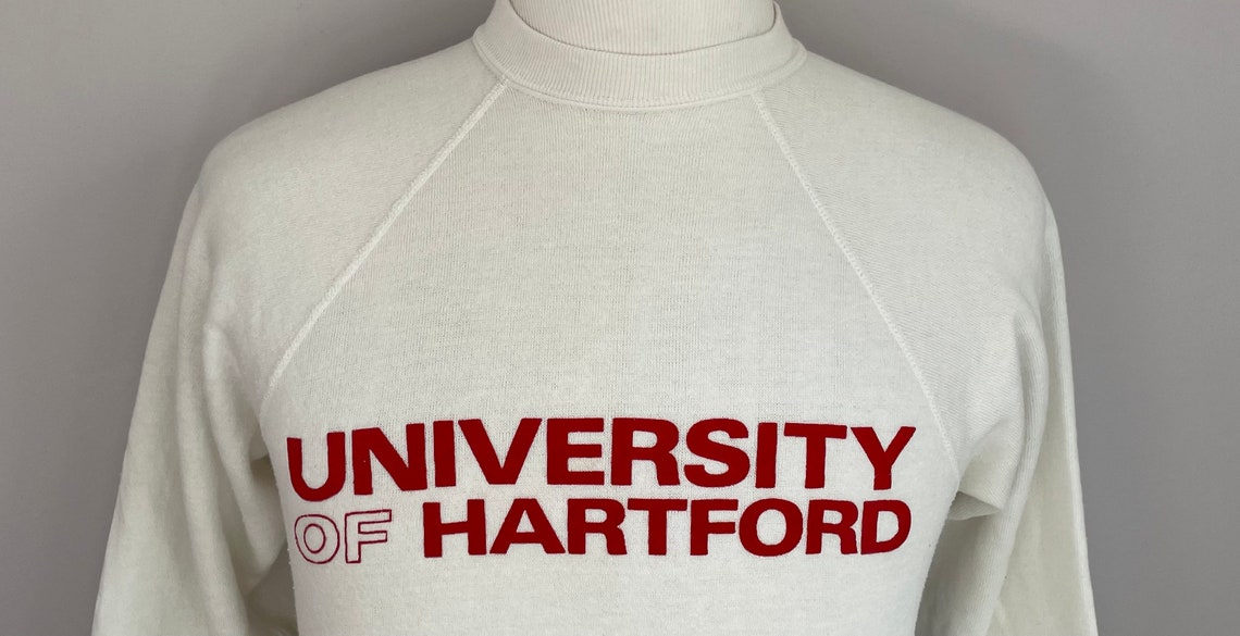 Vintage University Of Hartford Hawks 1980s Unisex Sweatshirt Hoodie Shirt - Image 2