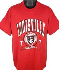 Vintage University Of Louisville Cardinals T-Shirt, Sweatshirt, Hoodie, Ncaa Louisville Cardinals T-Shirt