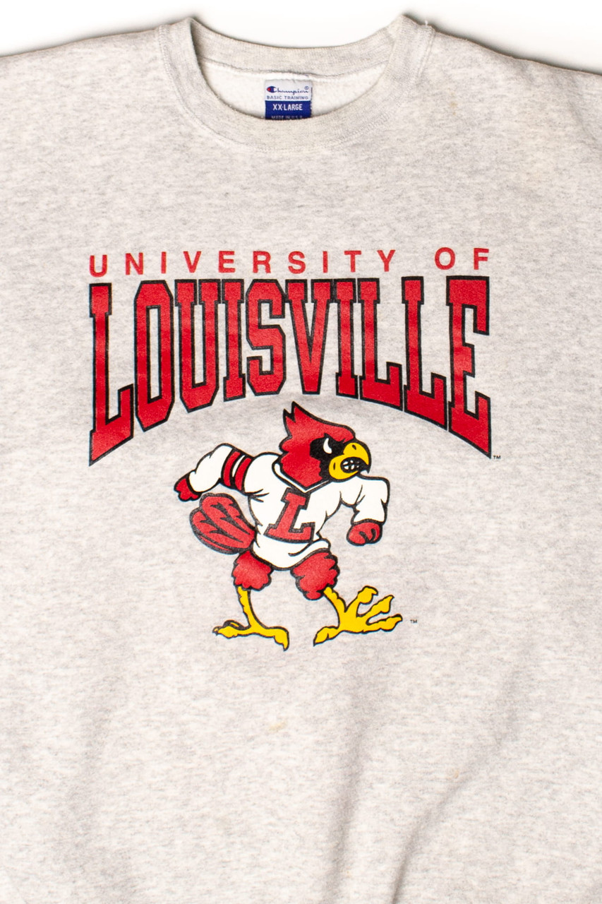 Vintage University Of Louisville Sweatshirt (1990S) University Football Shirt Gifts, Ncaa Fans