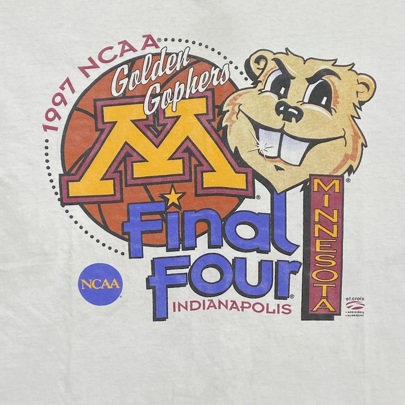 Vintage University Of Minnesota Golden Gophers T Shirt Ncaa College Football, Football Lover Gifts - Image 2