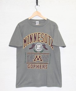 Vintage University Of Minnesota Golden Gophers T-Shirt Medium 90S Ncaa Made Usa, College Shirt Top