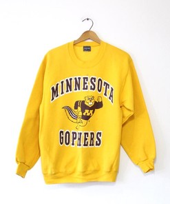 Vintage University Of Minnesota Gophers Sweatshirt Full Size Full Size, University Football Fan Shirts